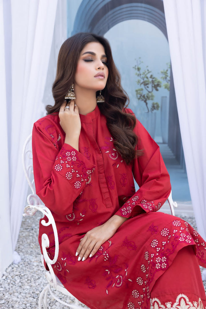 2PC- Embroidered-Stitched - Sania Shahzad Apparels